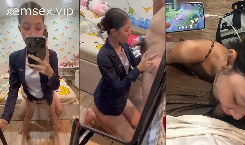 Em nhân viên văn phfong lên đồ đi làm rồi mà vẫn đòi anh chơi