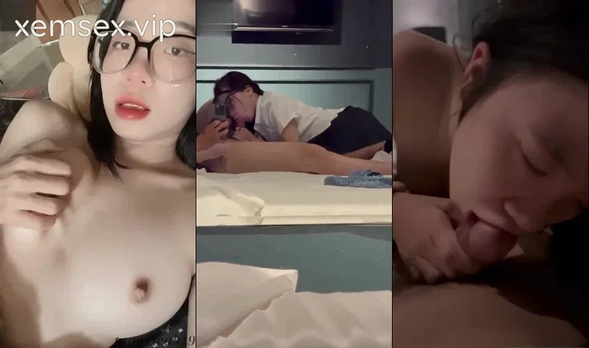 Em nữ sinh kính cận vú to bú mút miệt mài