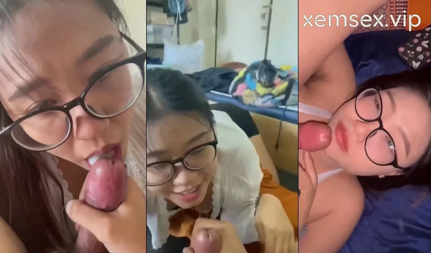 Em sinh viên kính cận bú là em không rớt giọt tinh nào