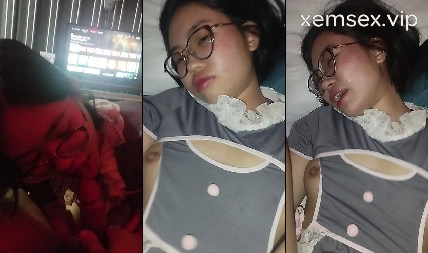Em sinh viên kính cận dâm em còn mặc quần xẻ đáy