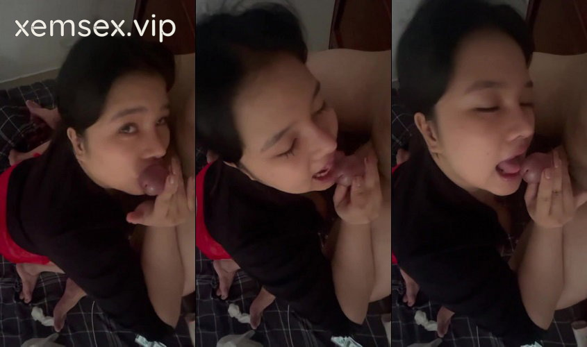 Kỹ năng bú cu dùng lưỡi đá bi đỉnh làm anh sướng