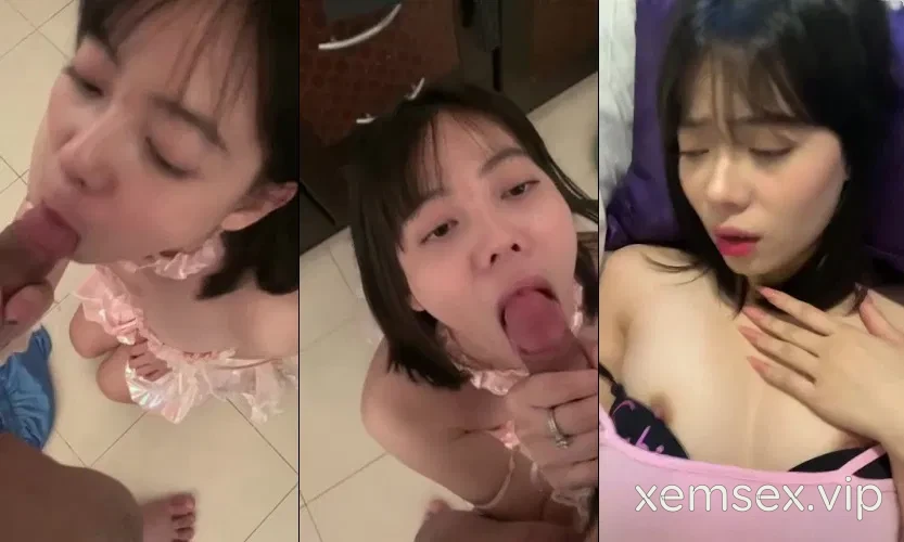 Ảnh thumbnail của Mặc bọ đồ cô dâu bú cu như mút kem em thèm quá còn liếm môi