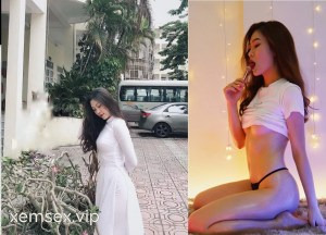 Thùy Nguyễn dâm đãng thích khoe vú trước đám đông