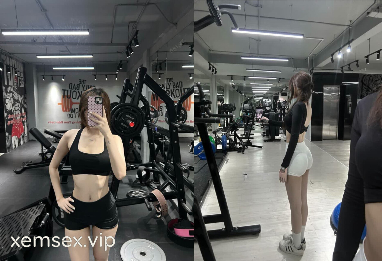 Xem sex some 3P em gymer mông đit căng